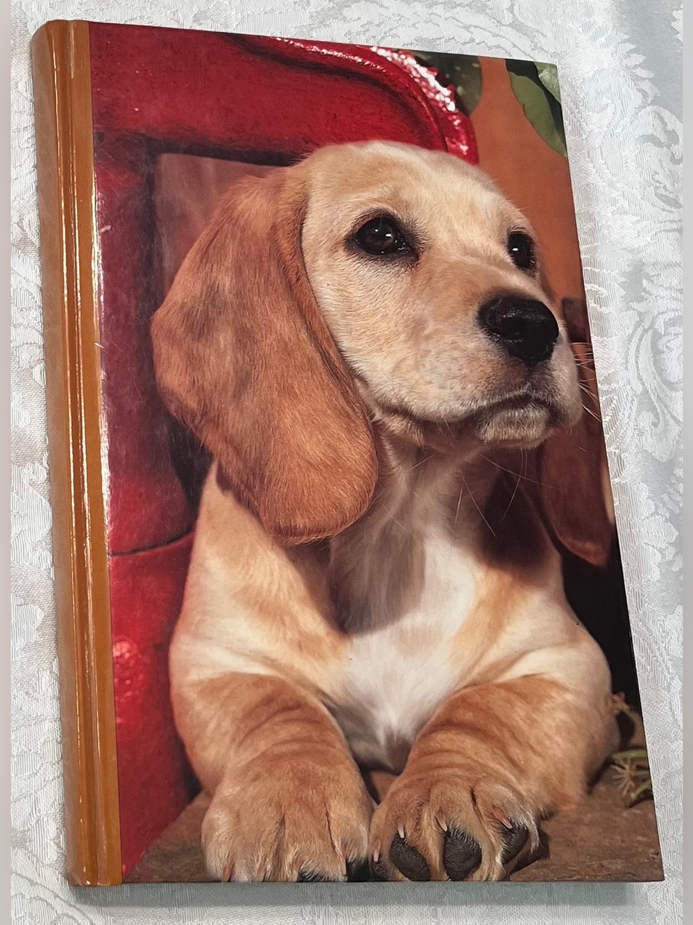 Journal Notebook Hardcover - Vintage Beagle Puppy Cover